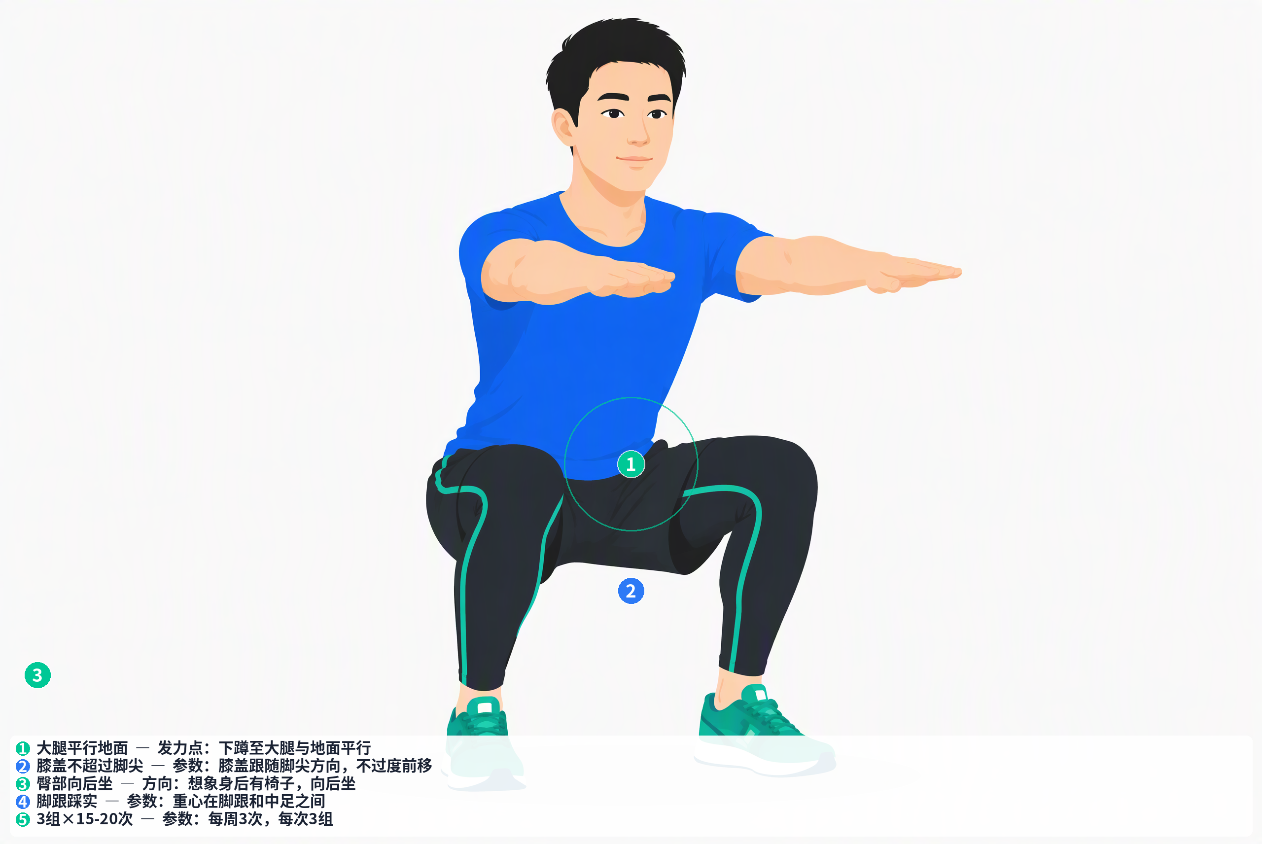 徒手深蹲